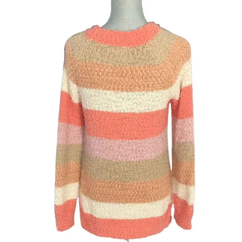 LC Lauren Conrad Oversize Cozy Striped Sweater Size S
